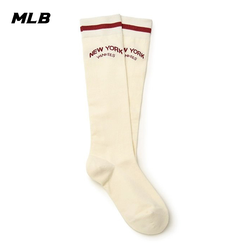 MLB长袜男袜女袜2025夏季新款透气休闲袜子潮流运动袜3ASOKV14N