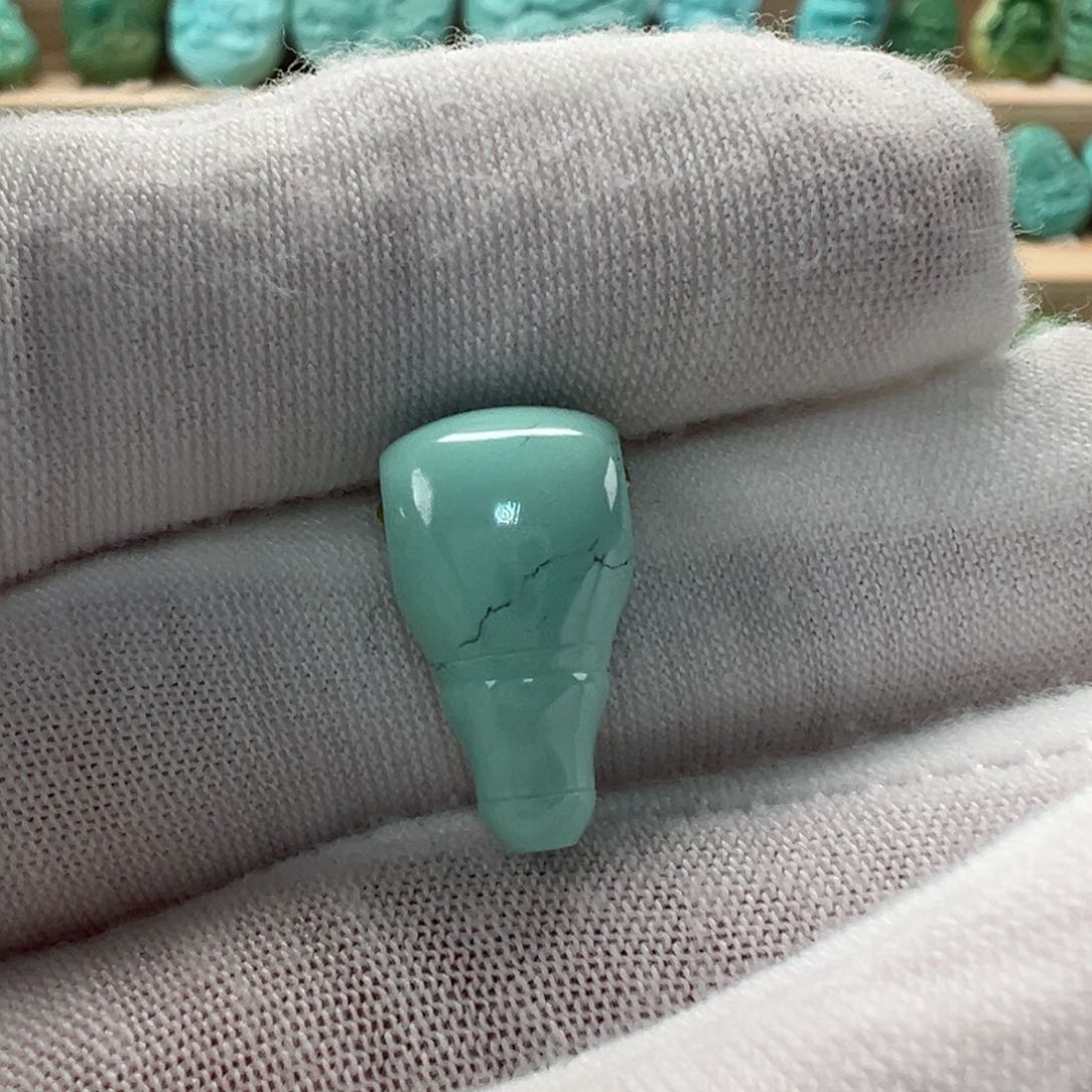 未镶嵌绿松石三通9.5mm