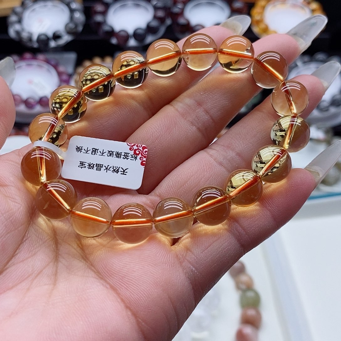 未镶嵌手链水晶黄水晶