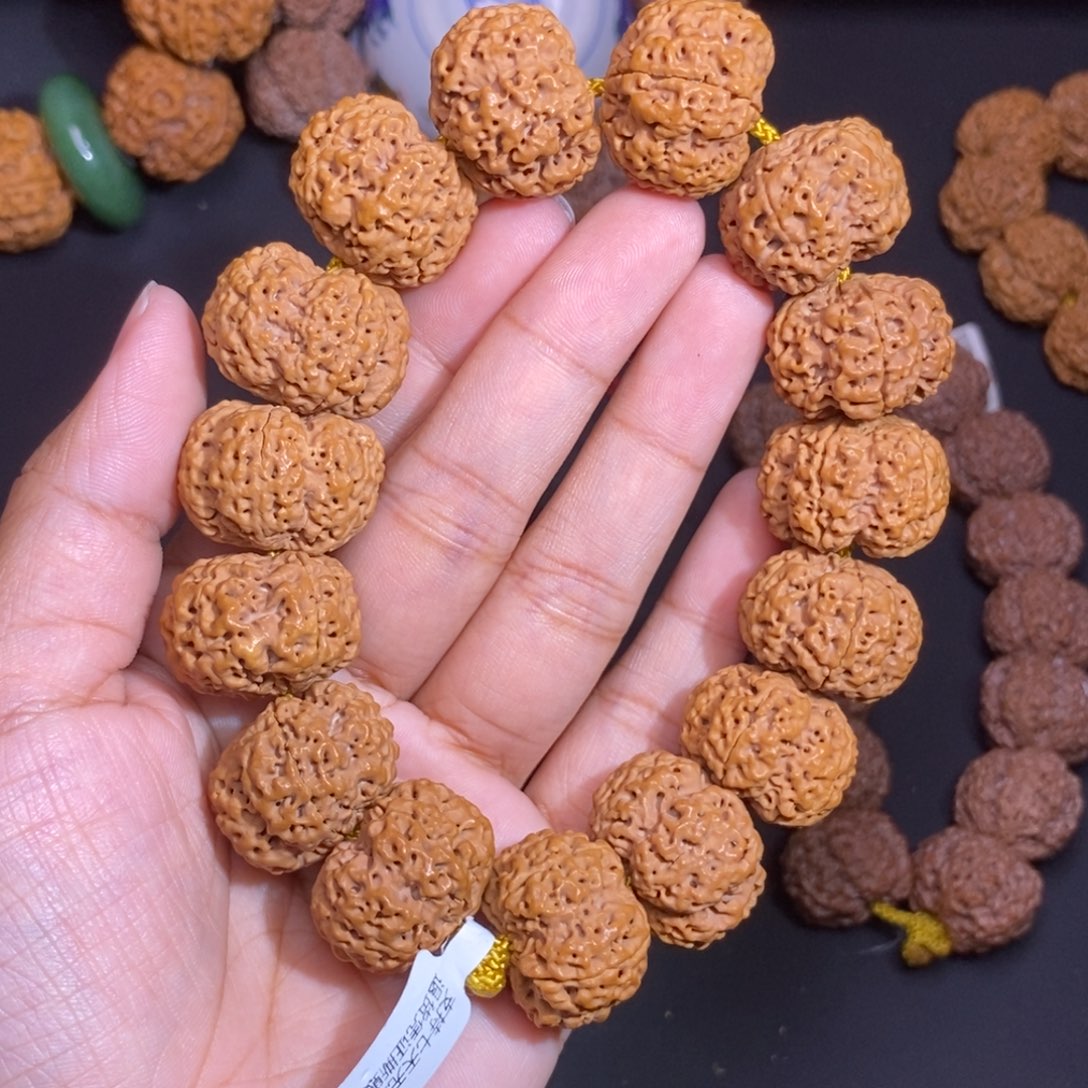 金刚菩提手串纽扣蜂王23mm