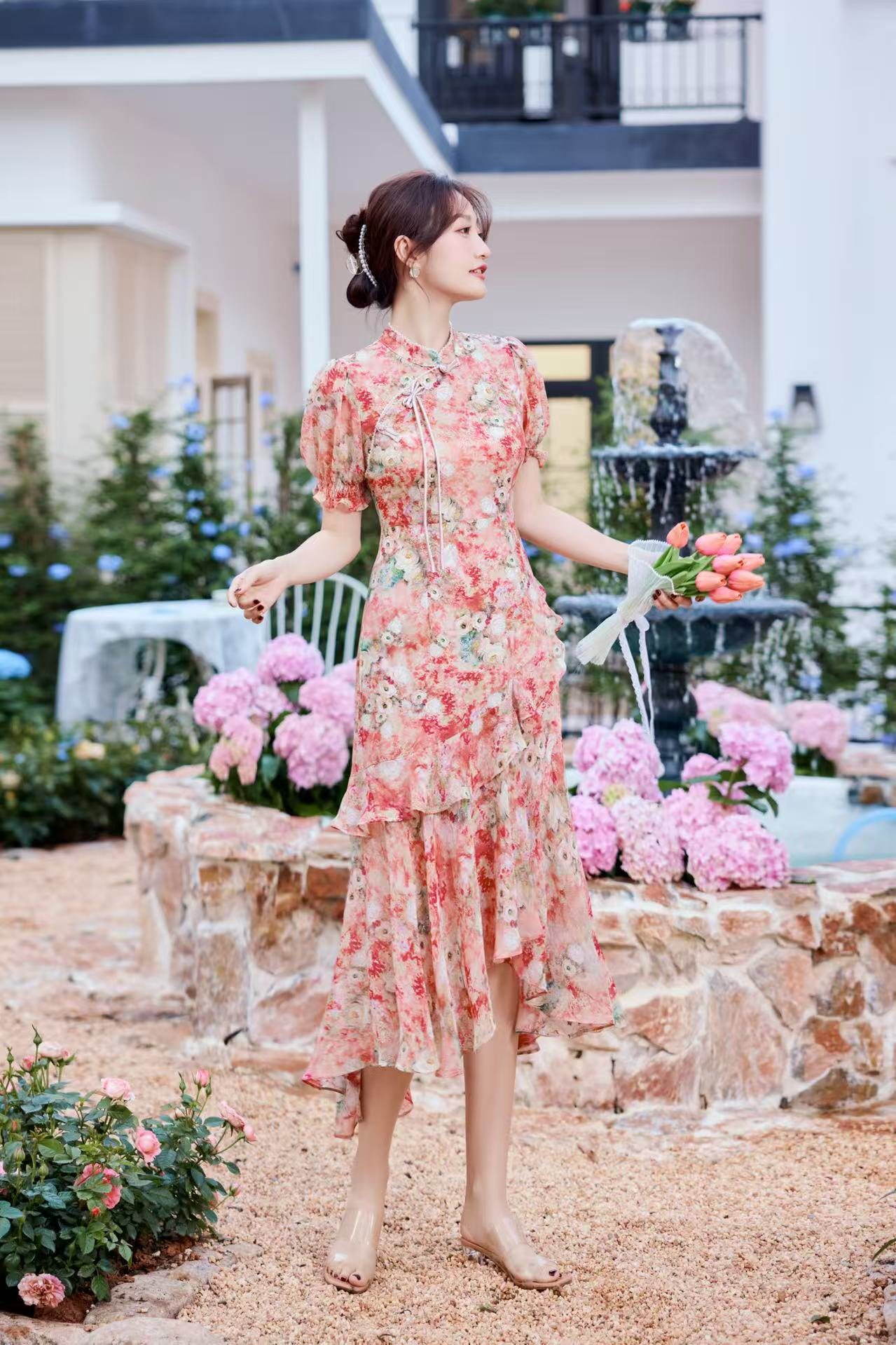 2025夏季新款气质显瘦修身鱼尾裙