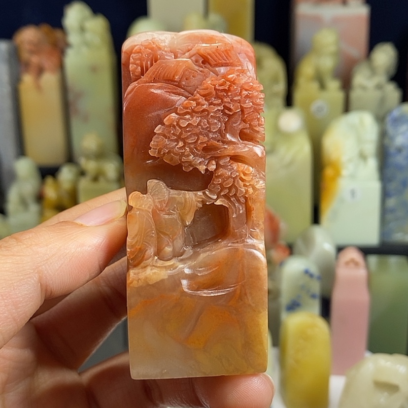 【闪购商品】青田石印石老挝。      