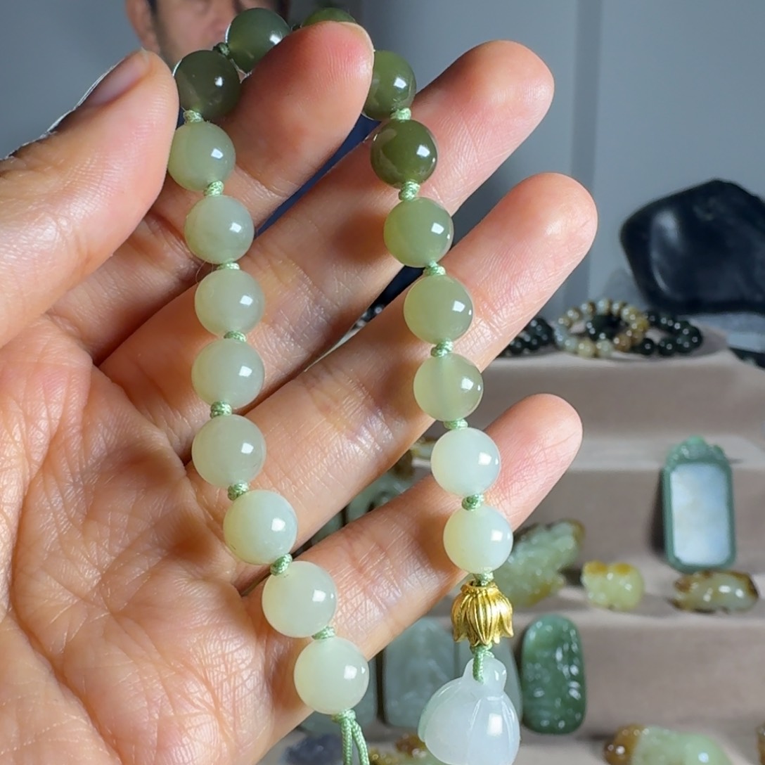 和田玉（糖玉）手链未镶嵌