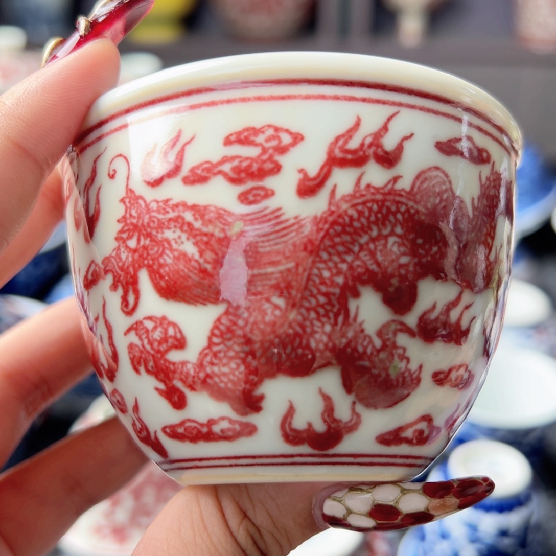 摆件景德镇毛仔柴窑主人杯