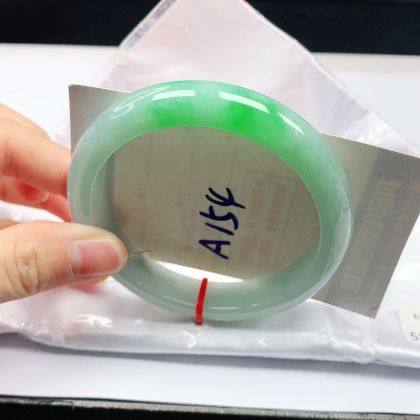 【闪购商品】翡翠手镯未镶嵌天然缅甸a货手镯58