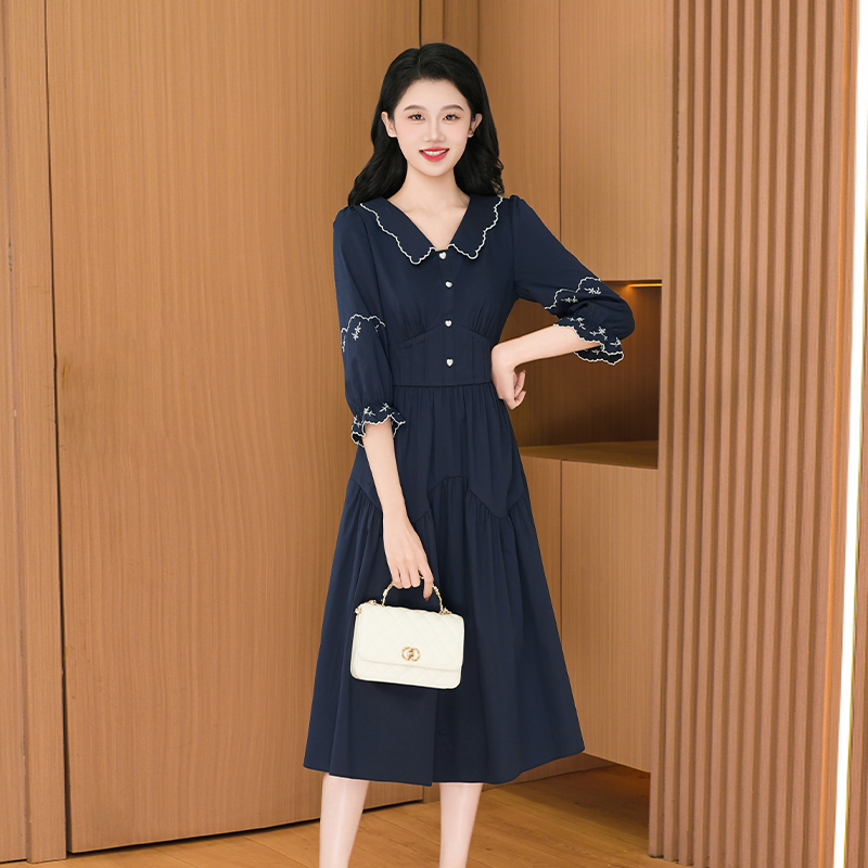 琪琪女装直播间2025新款广州十三行INS风轻奢连衣裙26999