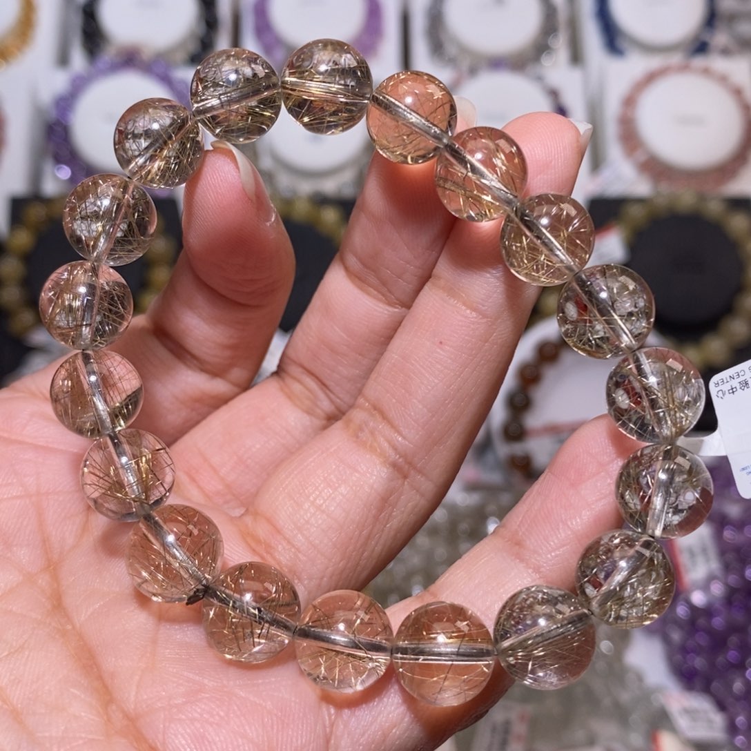 【闪购商品】发晶手链未镶嵌银发10.5m