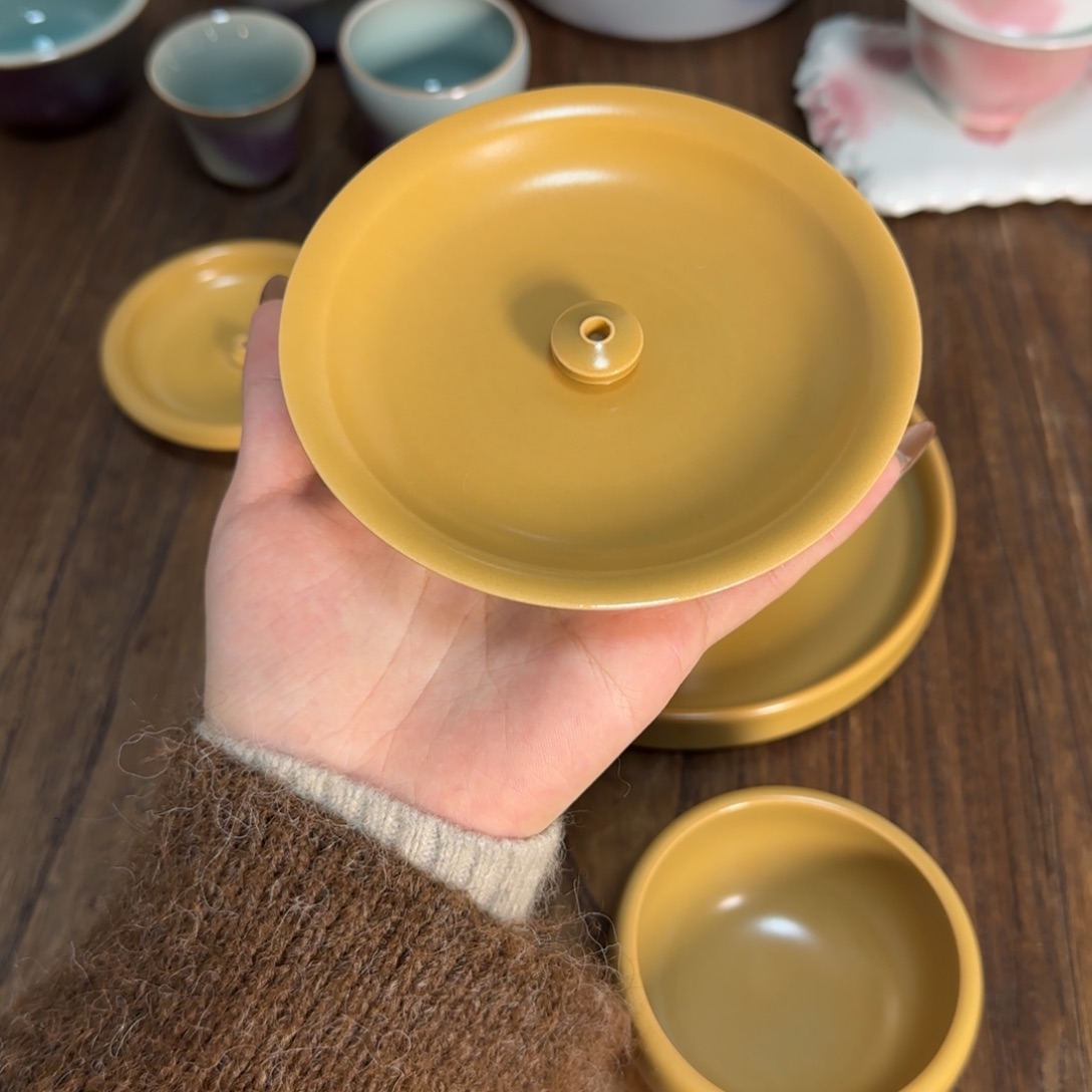 瓷片龙泉青瓷香插