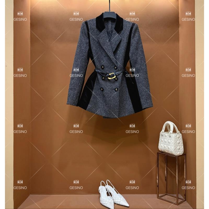 【悠悠】秋季小香风法式时尚复古气质短款外套轻奢黑色女QD-2024808