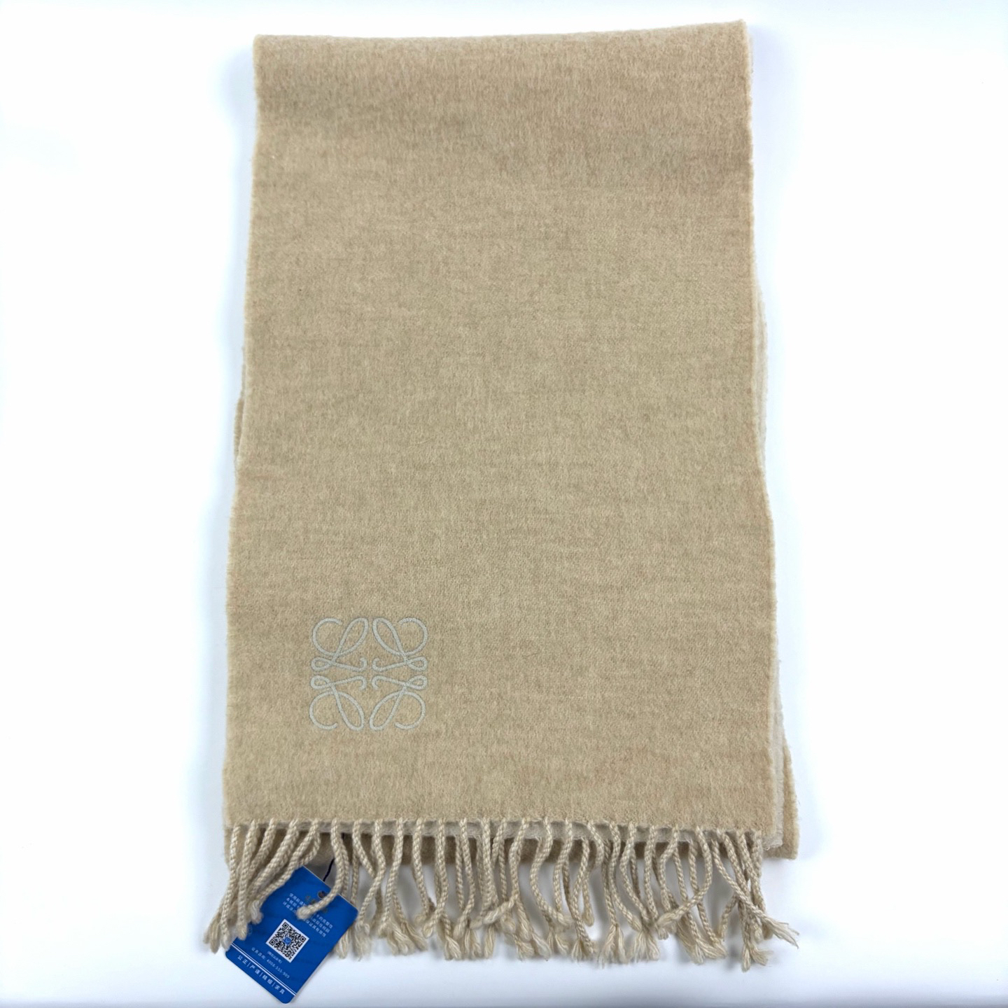 99新 LOEWE/罗意威 Loewe罗意威 纯色羊毛围巾 99新 sz0516