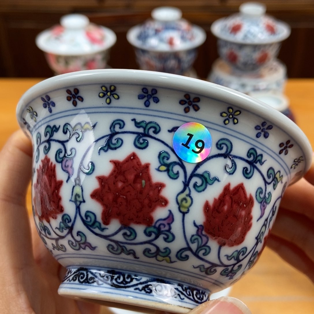 手绘现代茶具非古董