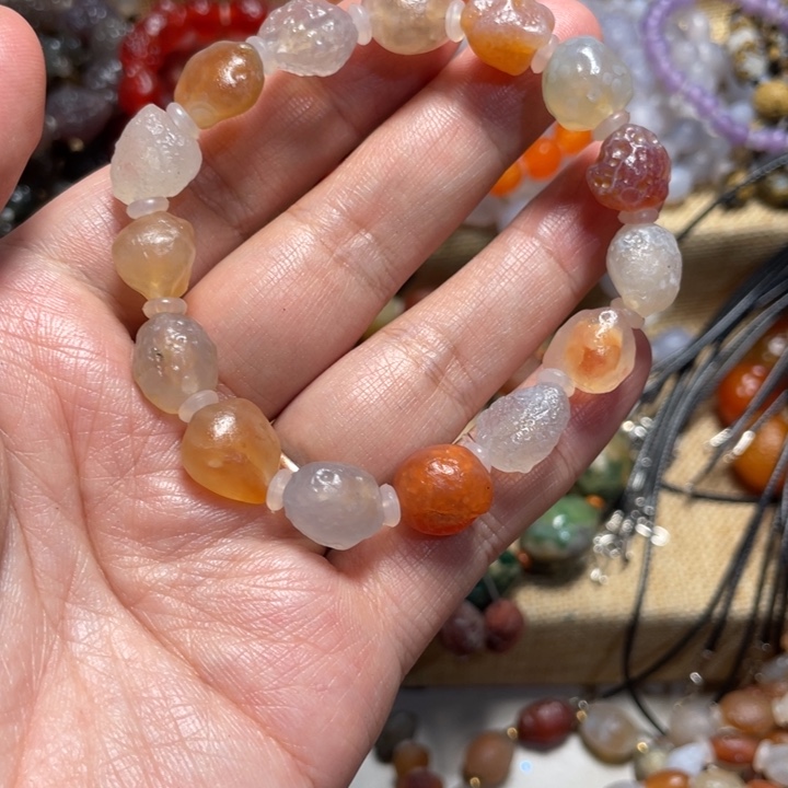 默***说玛瑙/玉髓合金手链