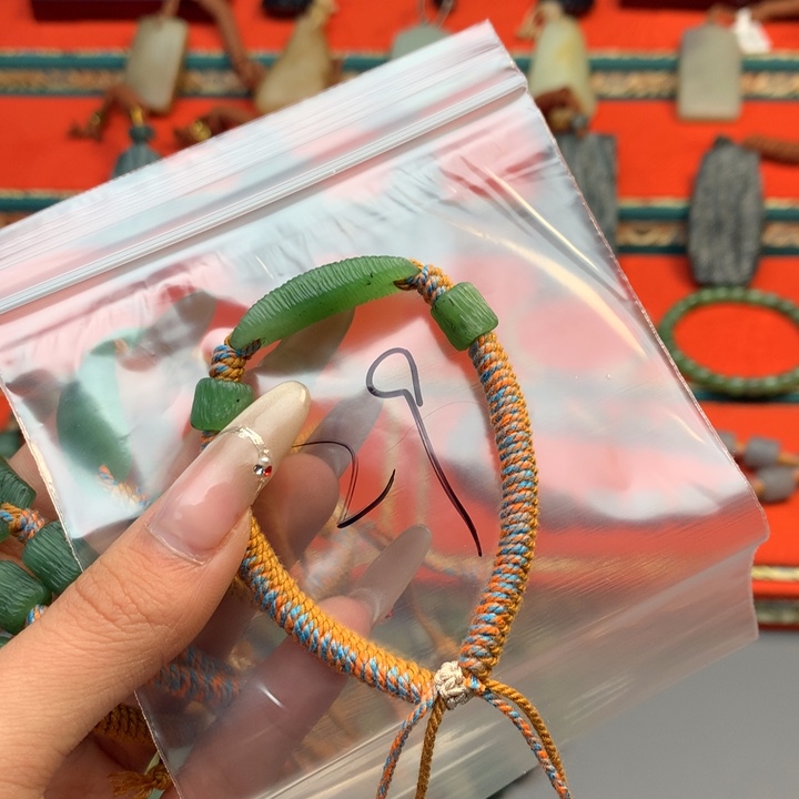 和田玉（糖玉）颈饰未镶嵌用****7