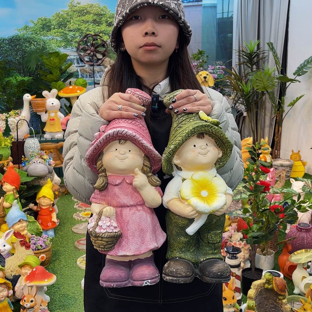 红陶花园庭院摆件&002&