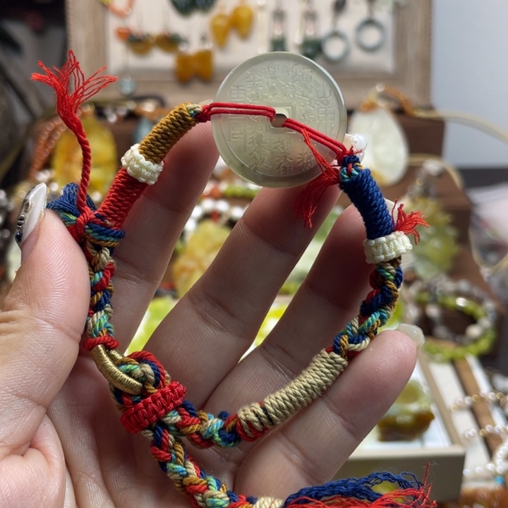 蛇纹石玉手链未镶嵌