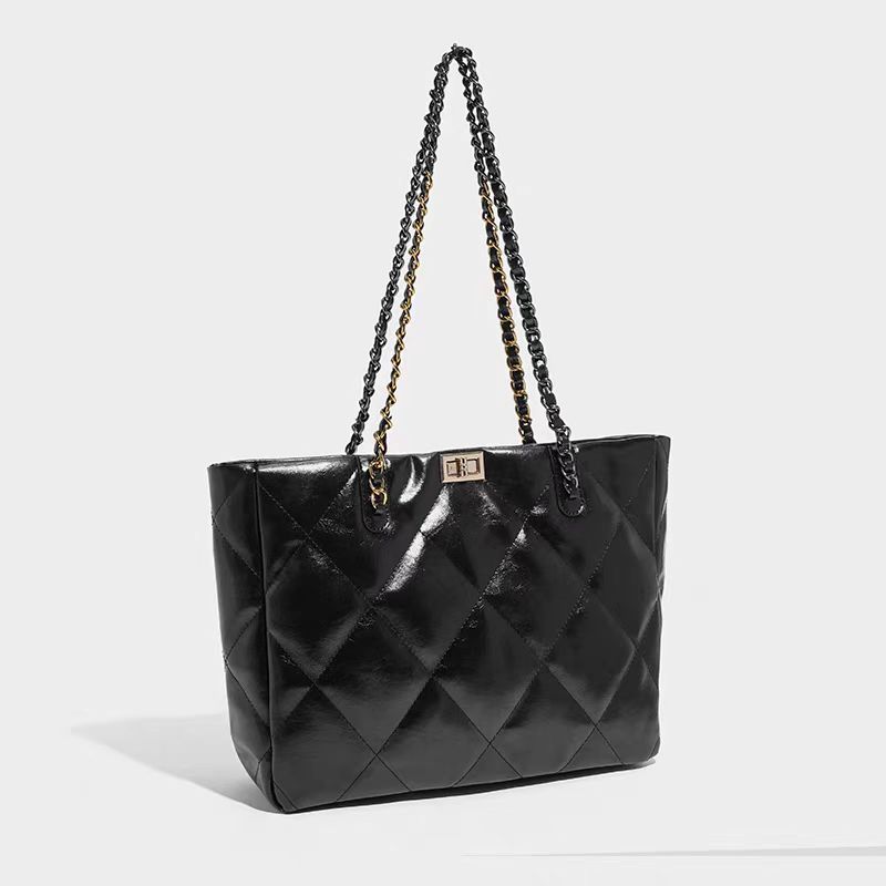 原创高定“菱格”真皮包-A019