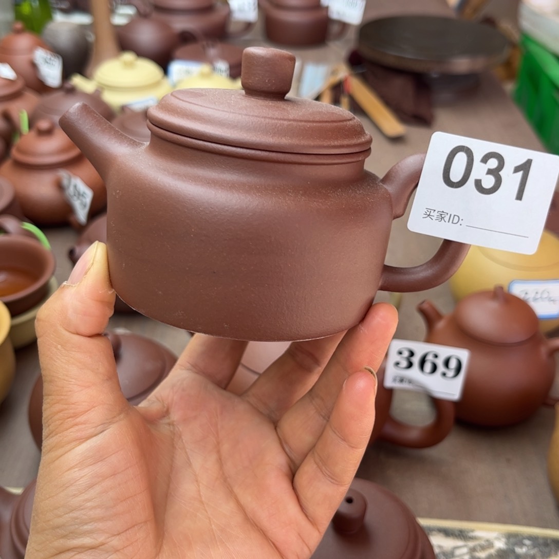 紫砂茶壶紫泥半手瑕疵170cc