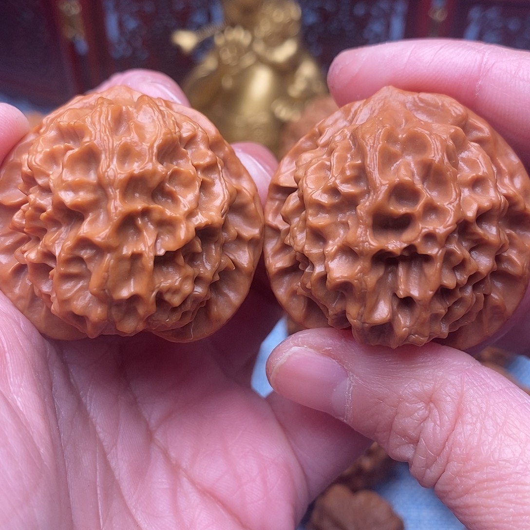 了***然把件文玩核桃毕业全品龙鳞39尺