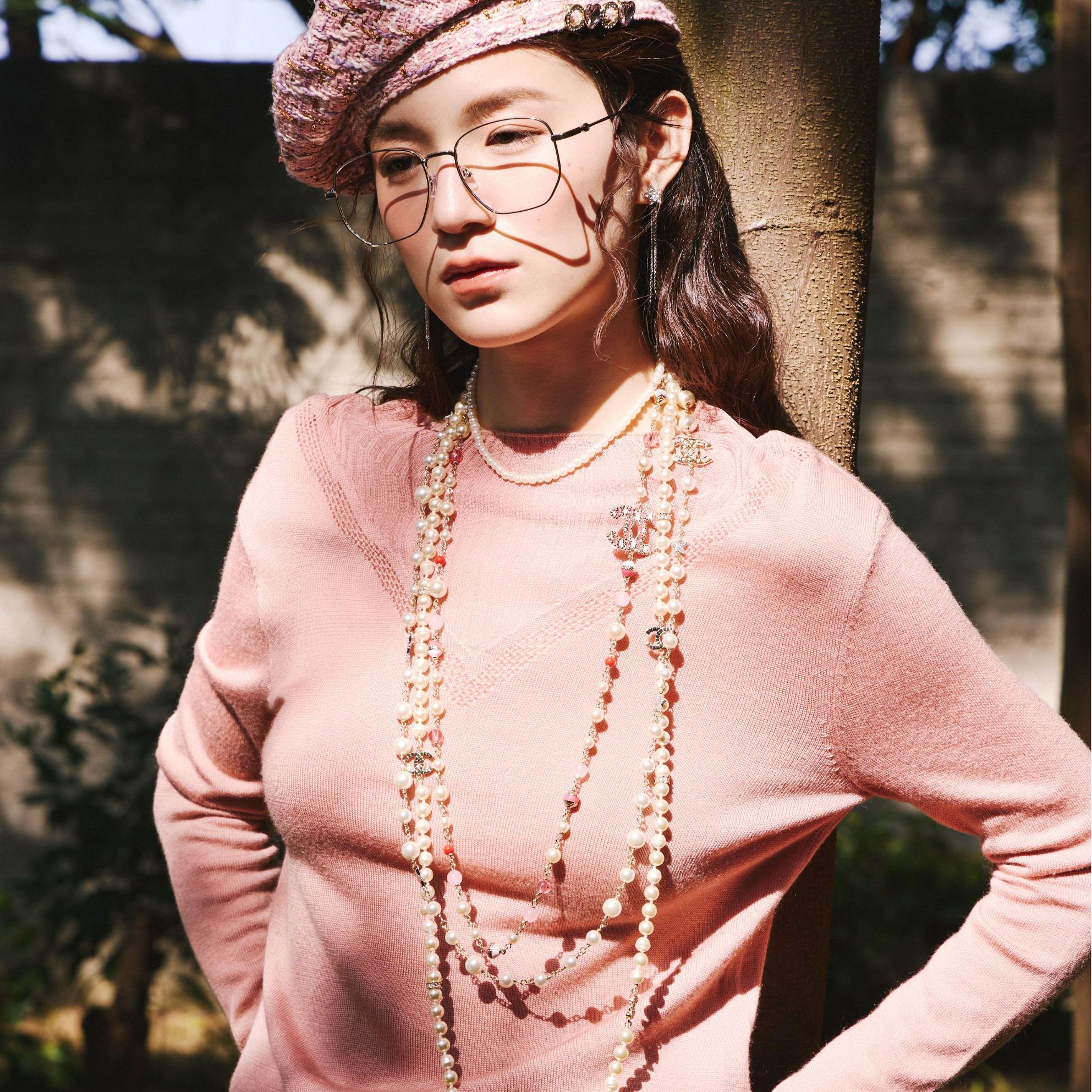 【小铃铛】她翼春季毛针织衫长袖时尚休闲百搭黑色CW1242234652