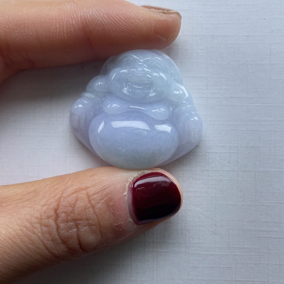 ｛****翡翠未镶嵌颈饰佛公