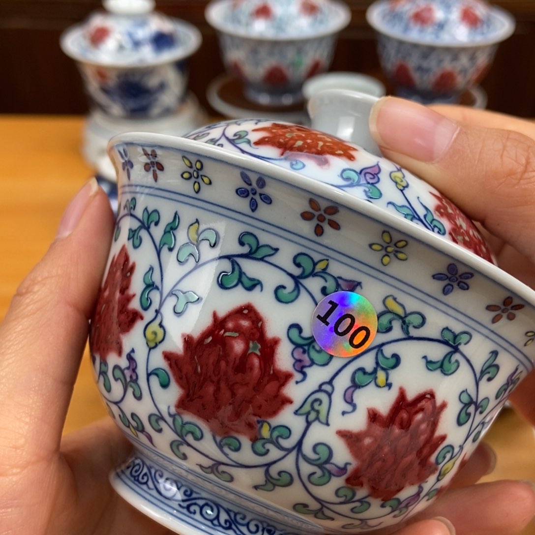 手绘现代茶具非古董