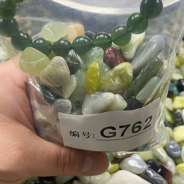 岫玉鱼缸石未镶嵌