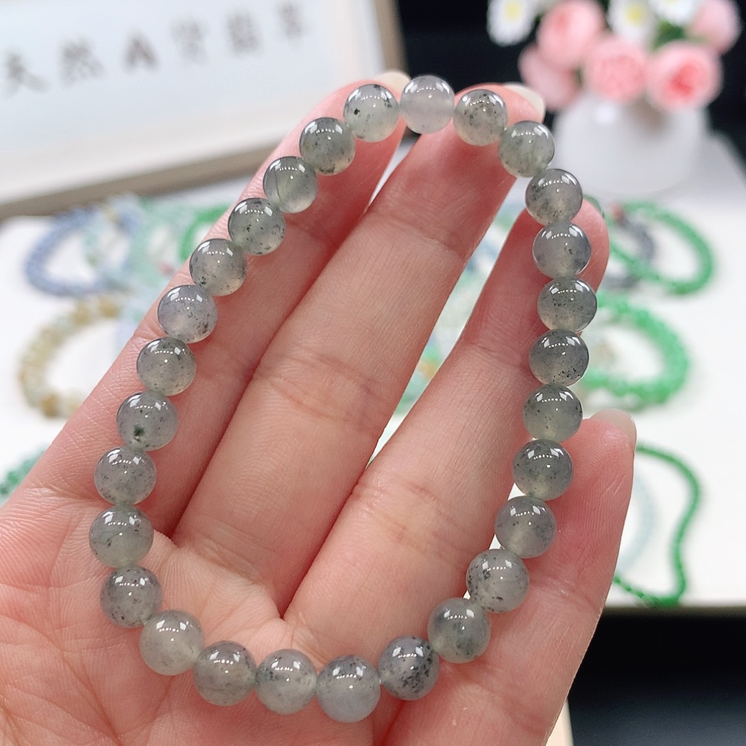 未镶嵌手链翡翠手链6.6mm