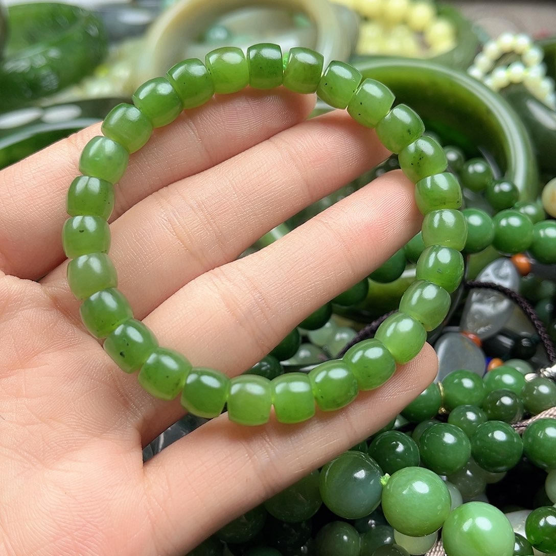 和田玉（碧玉）未镶嵌手串