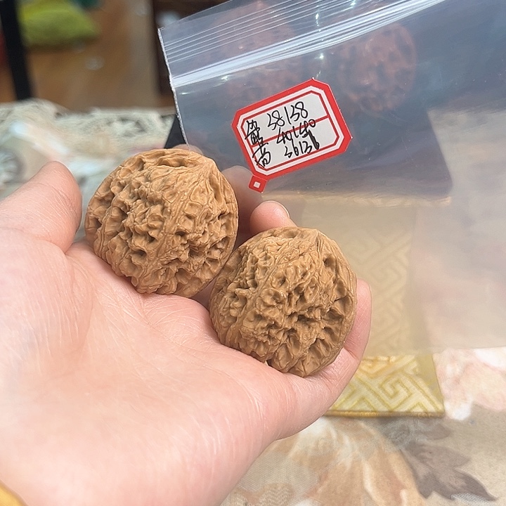 文玩核桃把件佳****喵赵喜满南将石