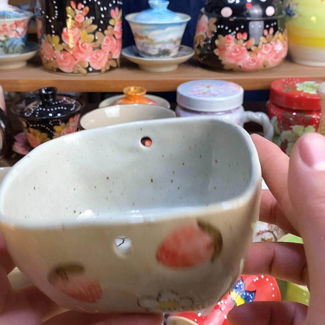 瓷片手绘陶瓷超赞的