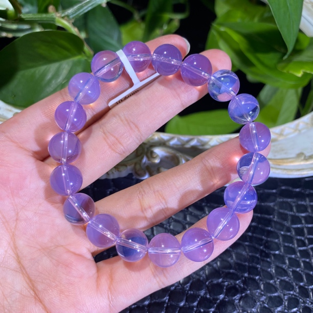高品紫玉晶单圈10mm左右水晶手串