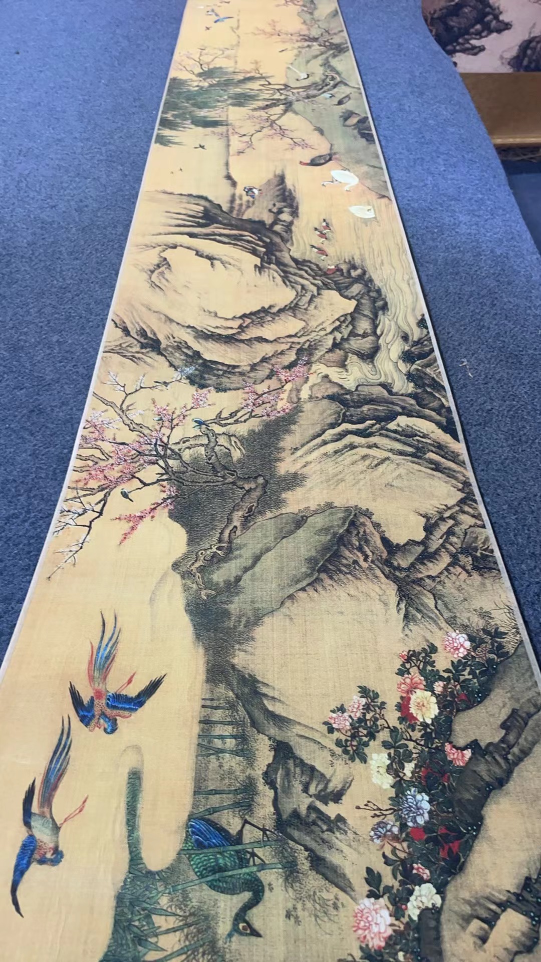 【 百鸟朝凤】小长卷 30X300厘米 