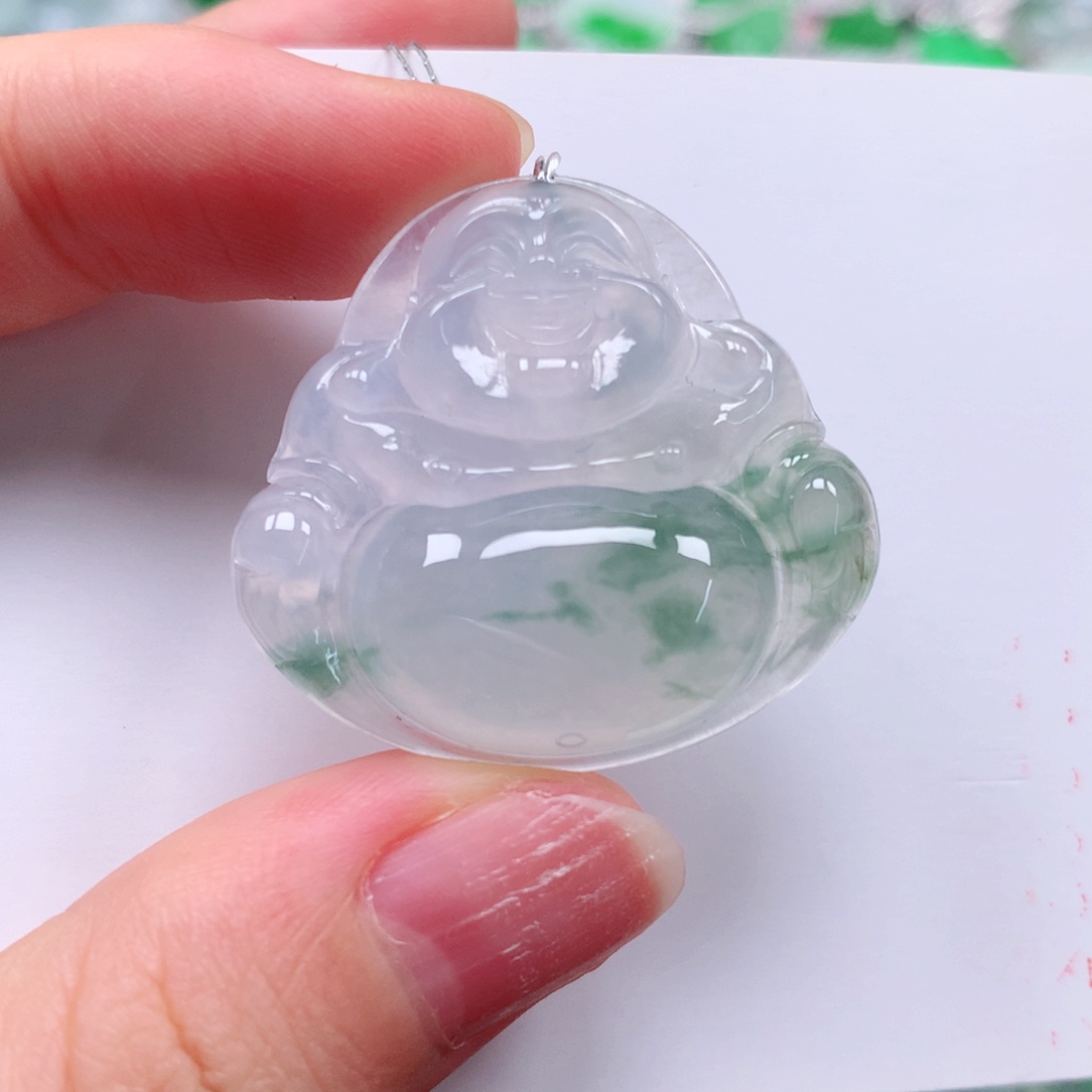 颈饰未镶嵌翡翠天然翡翠