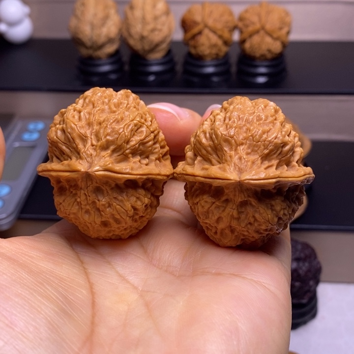 把件文玩核桃绣花鞋45