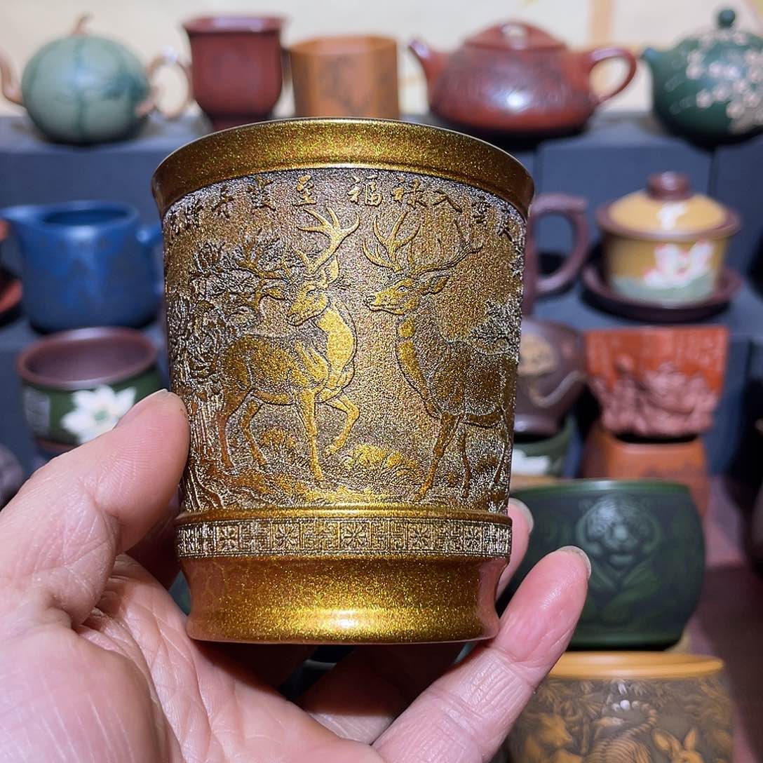 原矿紫砂手工主人杯