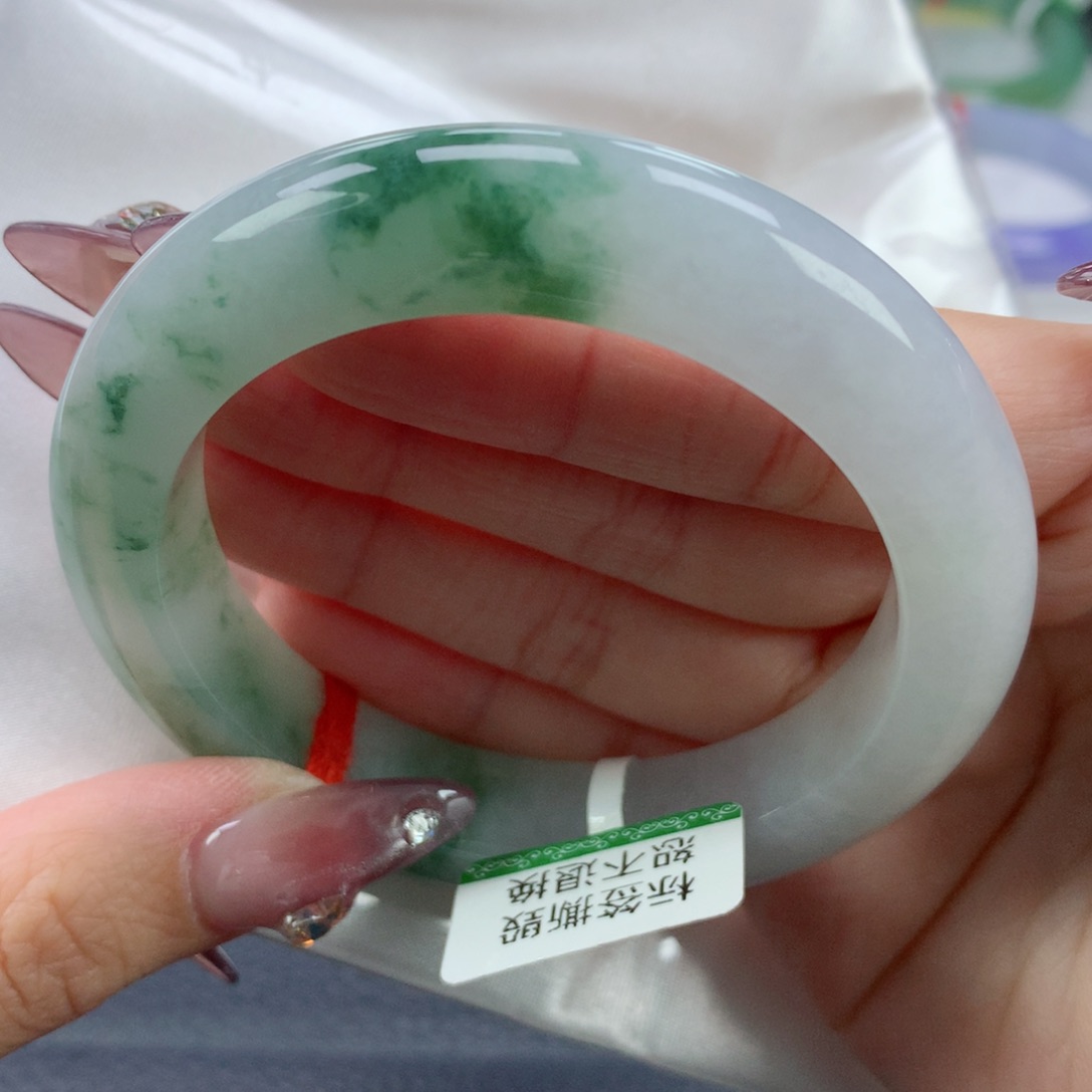 翡翠手镯未镶嵌54.8正圈