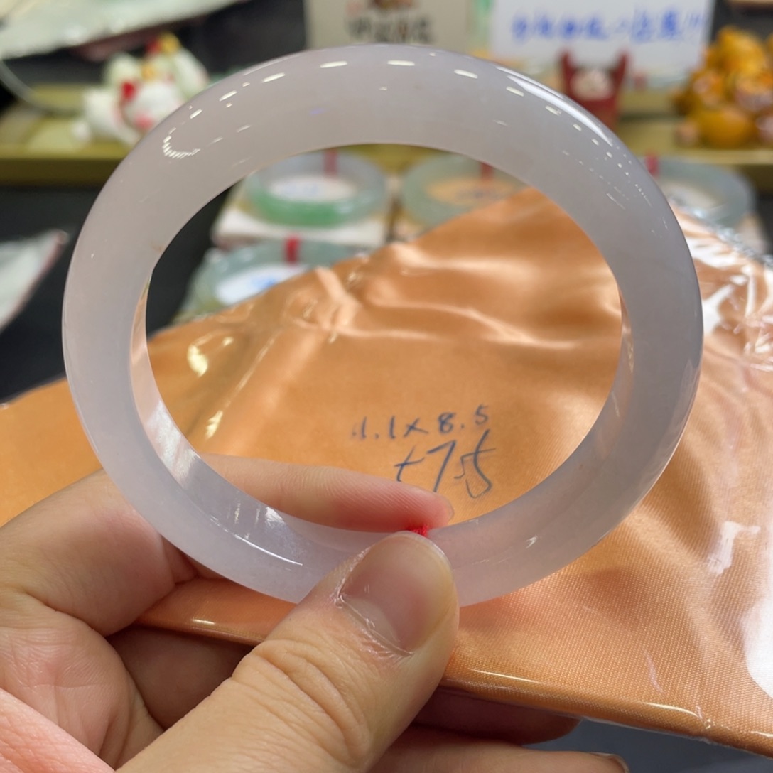 翡翠手镯未镶嵌57.5正圈