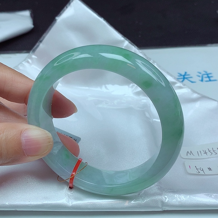 未镶嵌手镯翡翠59圈4555