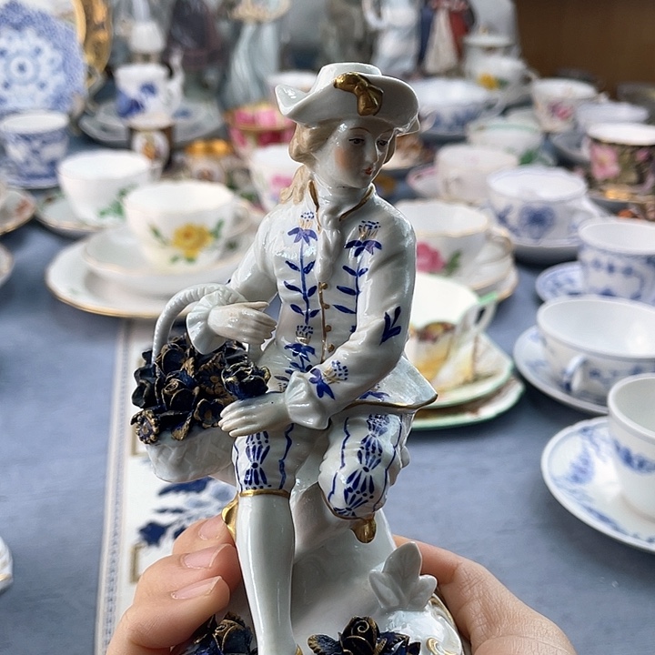 中古欧瓷瓷器小房子