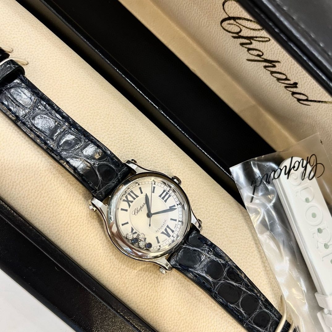 99新 Chopard/萧邦 蔚蓝中古/快乐钻联名款自动机械腕表 30mm