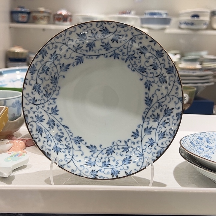 E***a瓷青花缠枝莲花盘子一个超美