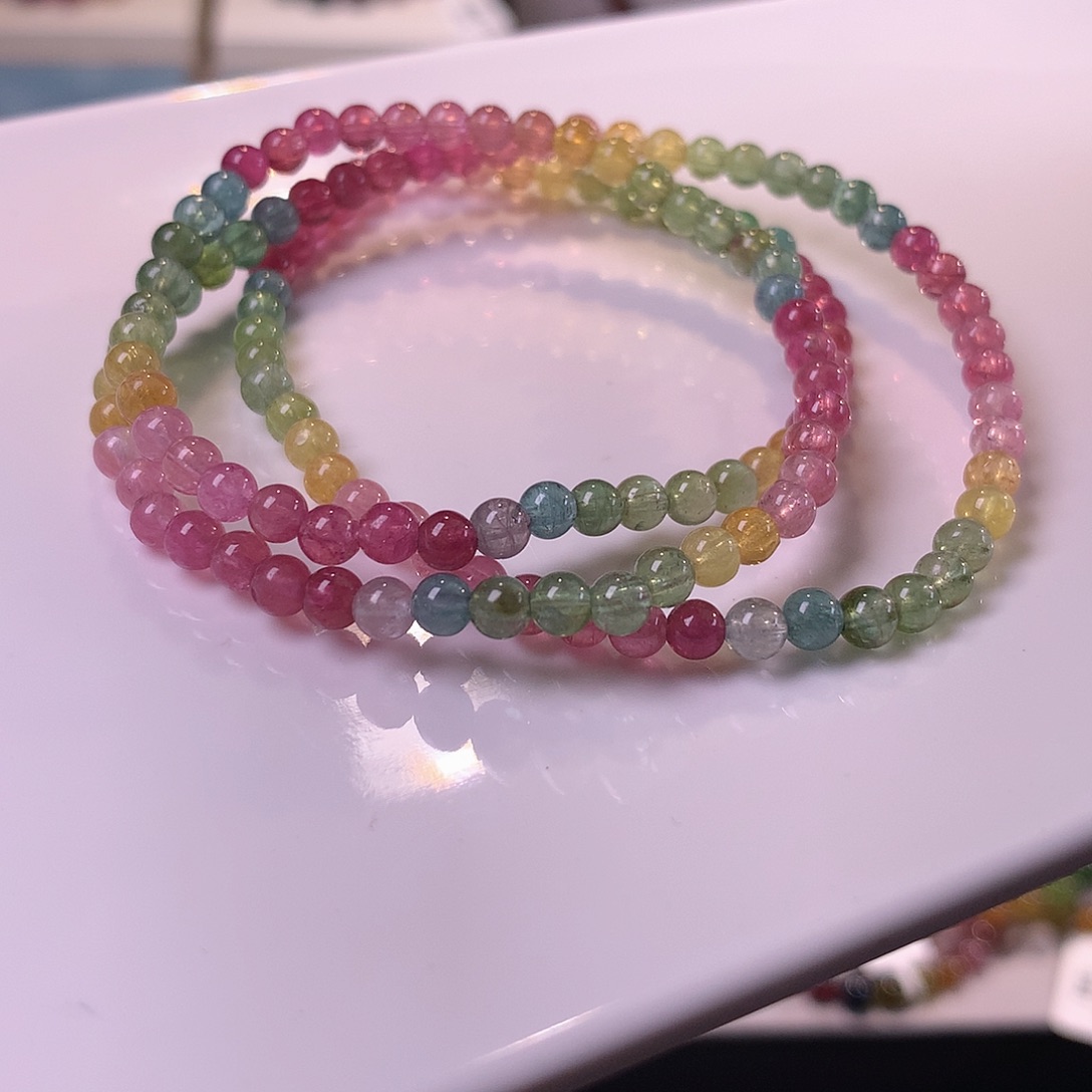 碧玺手串未镶嵌碧玺