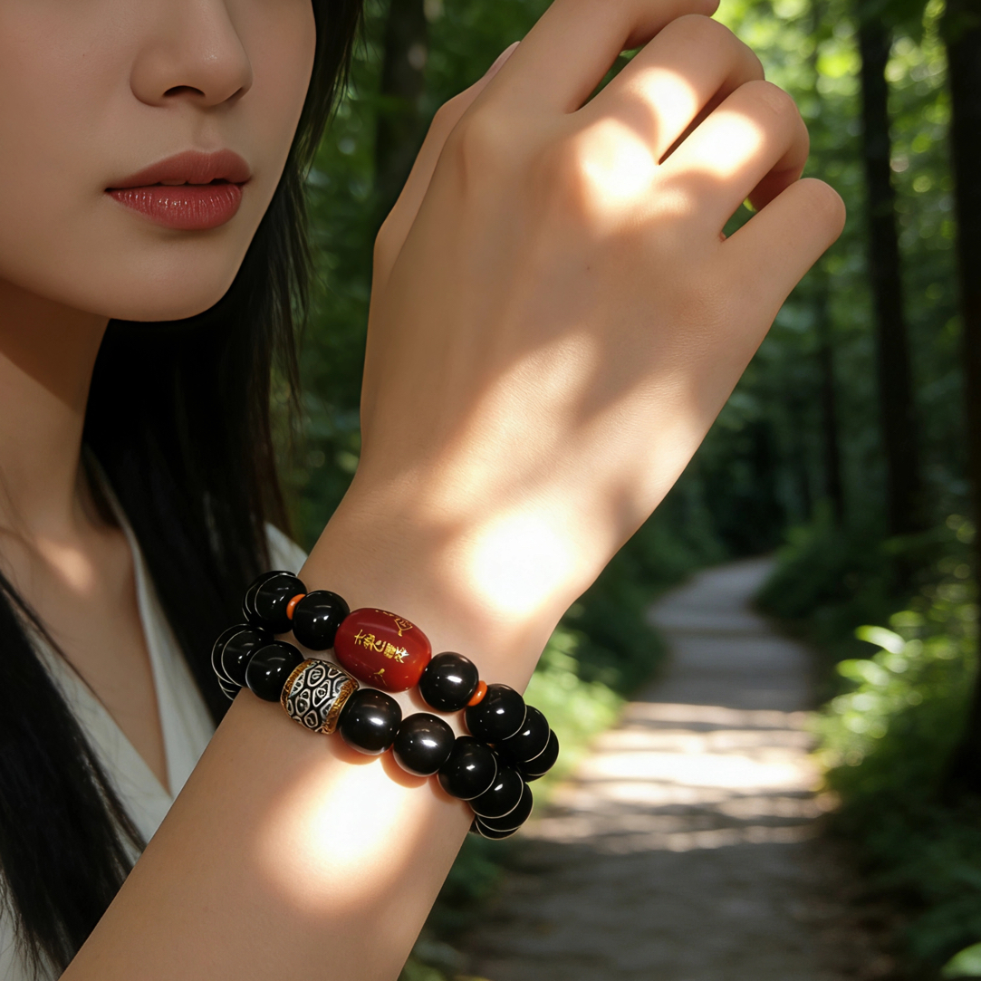 男女盘玩文玩手持菩提根老型桶珠