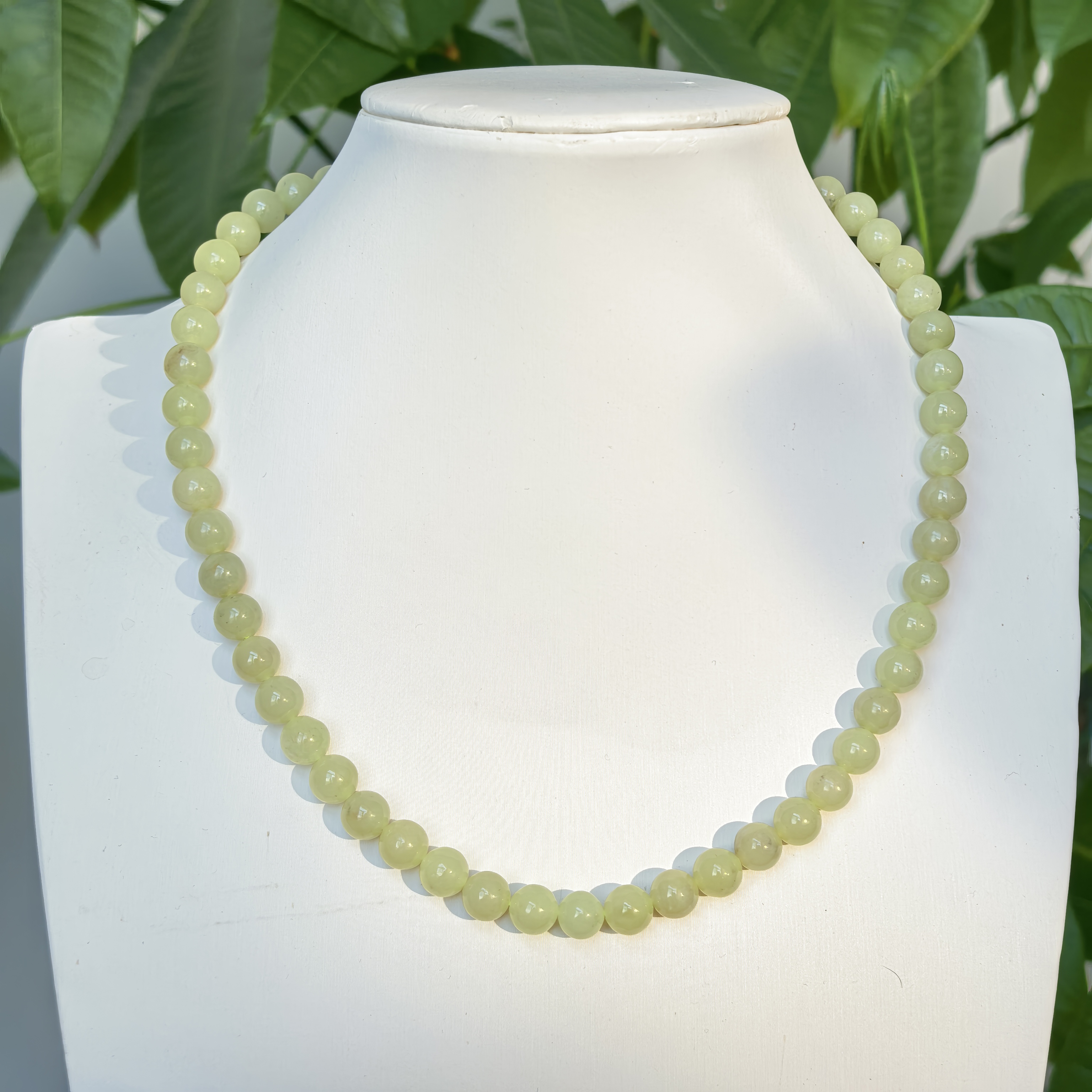 新疆和田玉青花黄口颈链超美显白