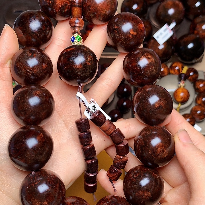 花梨木类手串/手链黄花梨风化料老挝花梨土埋料3.0