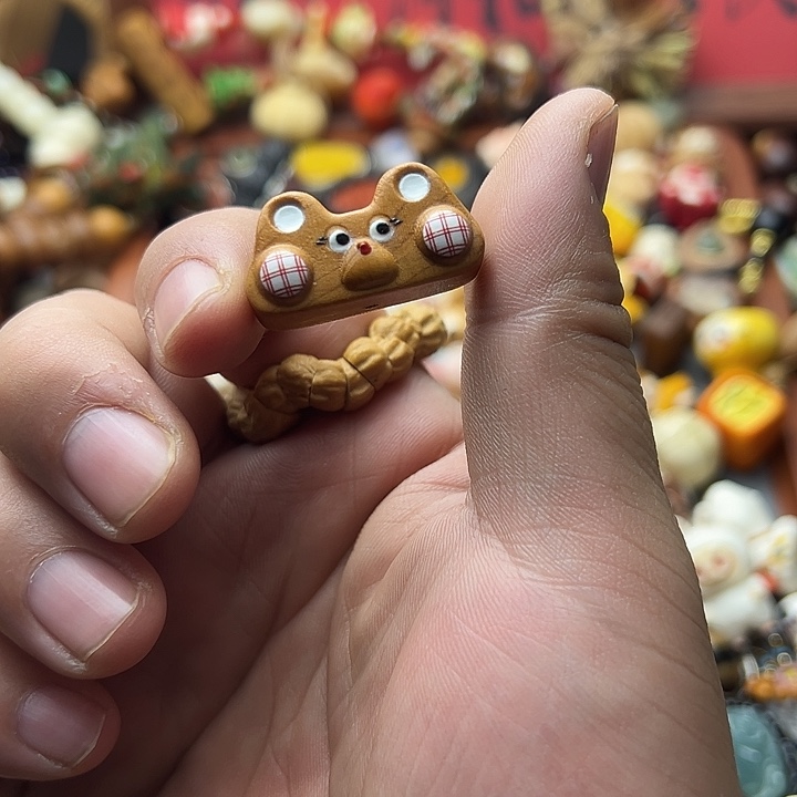 非金属檀木可爱卡通熊