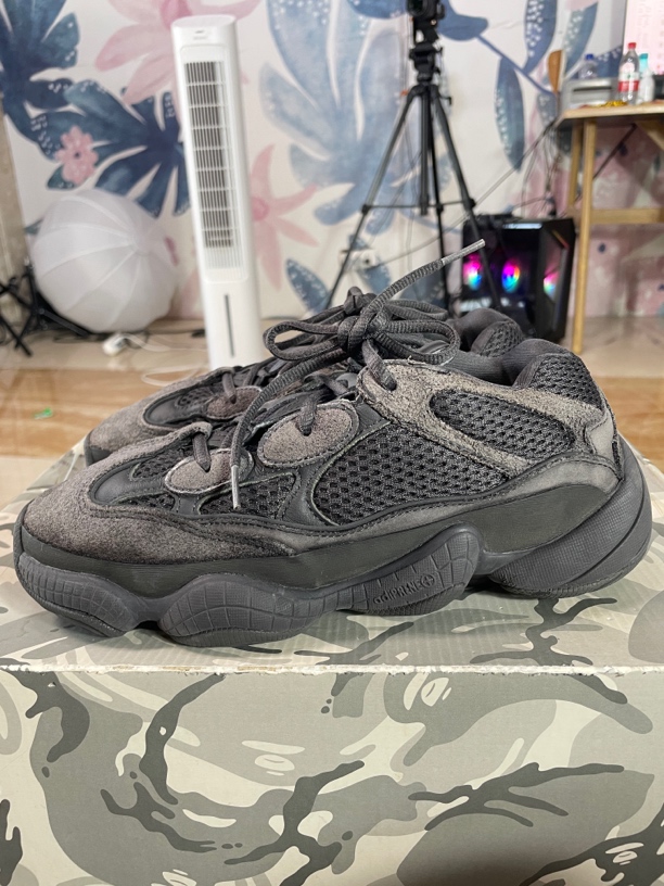 95新 MM6 40码245/adidas Yeezy 500 潮流 减震休闲鞋