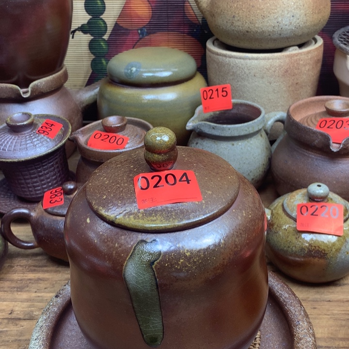 柴烧存茶罐一物一拍