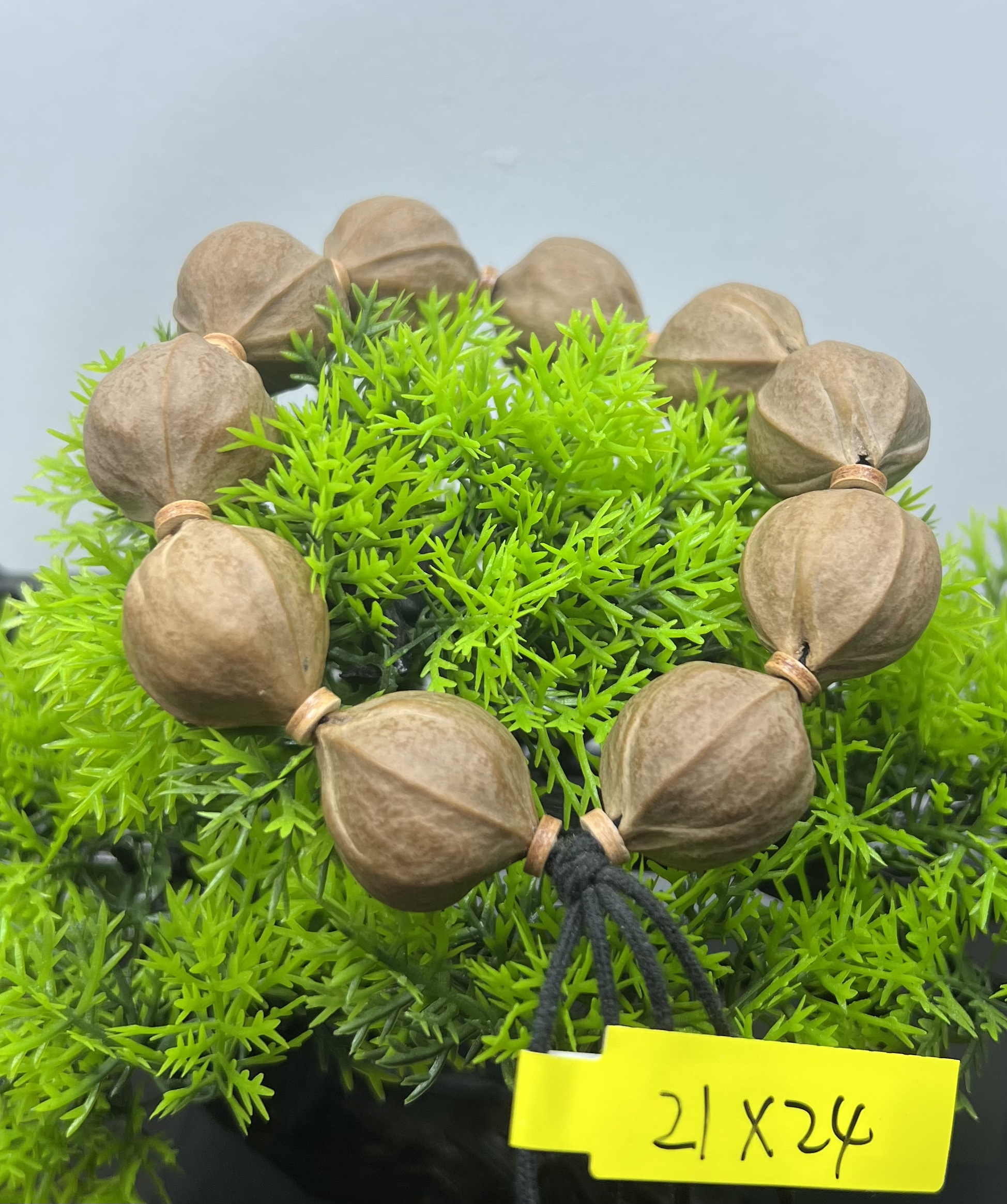 21-24尺寸梅林铁核原生态橄榄核手串精挑细选