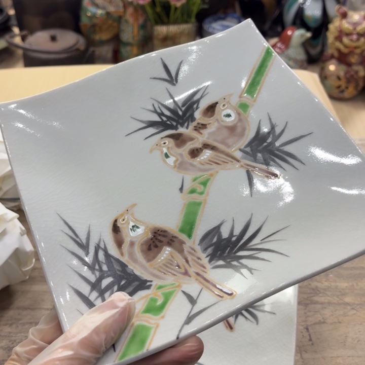 陶瓷古美术置物摆件